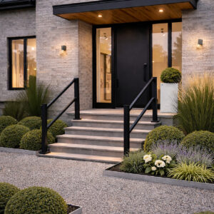 Karlsdal trappräcke svart