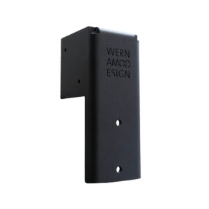 Svart sidebeslag til stolpe