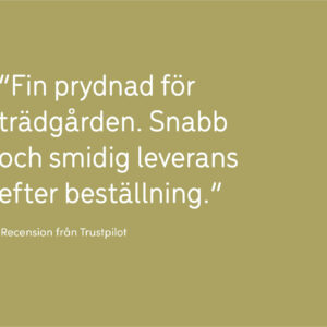 Kundrecension om trädring med snabb och smidig leverans